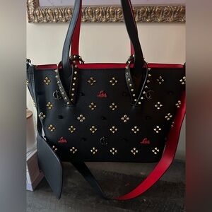 Stylish Black and Red Designer Inspired Tote Bag